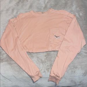 PINK bling long sleeve tee